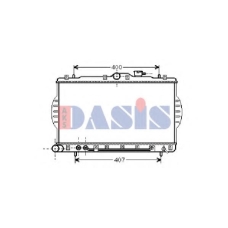 560004N AKS DASIS Радиатор, охлаждение двигателя
