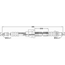 FBH6659 FIRST LINE Тормозной шланг