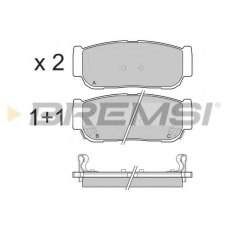 BP3267 BREMSI Комплект тормозных колодок, дисковый тормоз