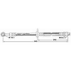 FBH6549 FIRST LINE Тормозной шланг