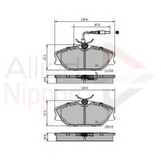ADB1526 COMLINE Комплект тормозных колодок, дисковый тормоз
