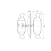 0 986 424 452 BOSCH Комплект тормозных колодок, дисковый тормоз
