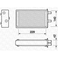 350218055000 MAGNETI MARELLI Теплообменник, отопление салона
