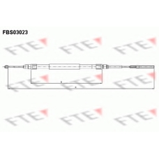 FBS03023 FTE Трос, стояночная тормозная система