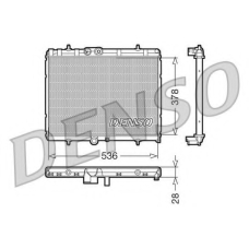 DRM07015 DENSO Радиатор, охлаждение двигателя