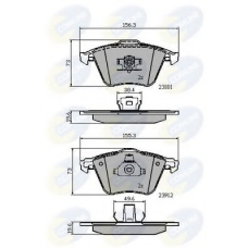 CBP01752 COMLINE Комплект тормозных колодок, дисковый тормоз