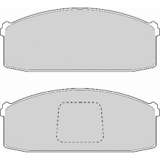 FD874A NECTO Комплект тормозных колодок, дисковый тормоз