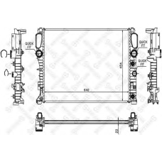 10-25454-SX STELLOX Радиатор, охлаждение двигателя