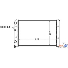 8MK 376 704-721 HELLA Радиатор, охлаждение двигателя