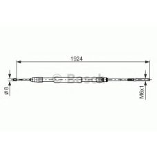 1 987 477 693 BOSCH Трос, стояночная тормозная система