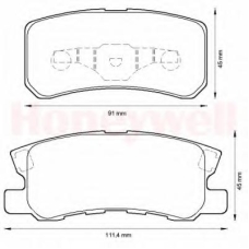 572498B BENDIX Комплект тормозных колодок, дисковый тормоз