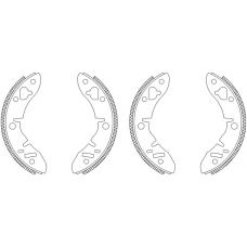 8DB 355 003-101 HELLA PAGID Комплект тормозных колодок