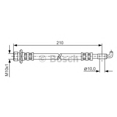 1 987 481 308 BOSCH Тормозной шланг