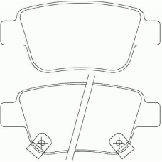 P 83 047 BREMBO Комплект тормозных колодок, дисковый тормоз