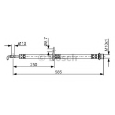 1 987 481 314 BOSCH Тормозной шланг