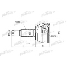 PCV9105 PATRON Шарнирный комплект, приводной вал