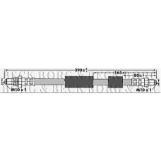 BBH6661 BORG & BECK Тормозной шланг