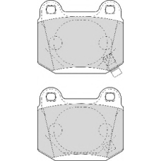 FD6988A NECTO Комплект тормозных колодок, дисковый тормоз