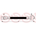 T 24 061 BREMBO Тормозной шланг
