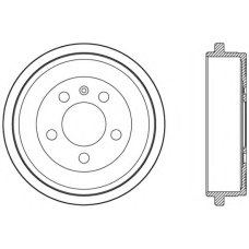 BAD9054.10 OPEN PARTS Тормозной барабан