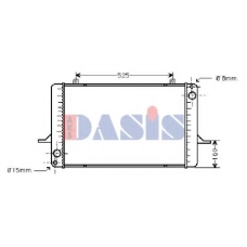 090330N AKS DASIS Радиатор, охлаждение двигателя