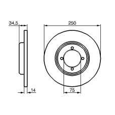 0 986 478 159 BOSCH Тормозной диск