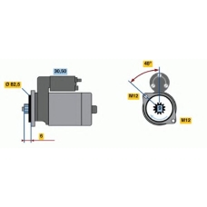 0 986 020 370 BOSCH Стартер