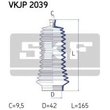 VKJP 2039 SKF Комплект пылника, рулевое управление