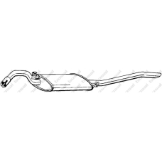 281-699 BOSAL Глушитель выхлопных газов конечный