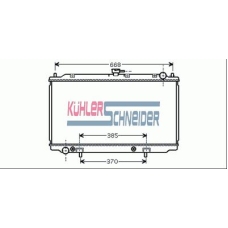 1600821 KUHLER SCHNEIDER Радиатор, охлаждение двигател