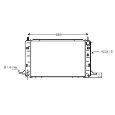 FD2112 AVA Радиатор, охлаждение двигателя