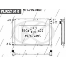 N156N101 NPS Радиатор, охлаждение двигателя