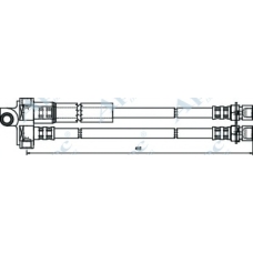 HOS3357 APEC Тормозной шланг