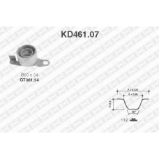 KD461.07 SNR Комплект ремня грм