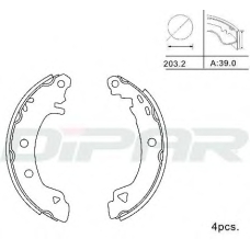 DPB1026 DITAS Комплект тормозных колодок