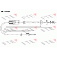 FKS20022 FTE Трос, управление сцеплением