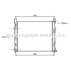 RTA2470 AVA Радиатор, охлаждение двигателя