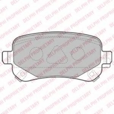 LP2174 DELPHI Комплект тормозных колодок, дисковый тормоз