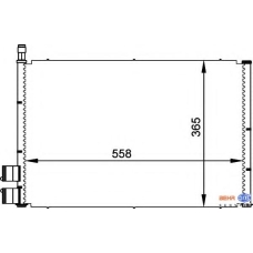 8FC 351 300-351 HELLA Конденсатор, кондиционер