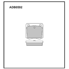 ADB0592 Allied Nippon Тормозные колодки