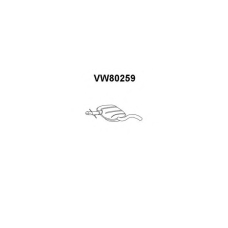 VW80259 VENEPORTE Средний глушитель выхлопных газов