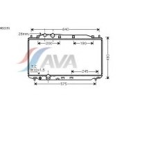 HD2191 AVA Радиатор, охлаждение двигателя