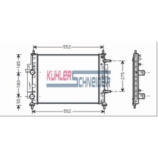 1700541 KUHLER SCHNEIDER Радиатор, охлаждение двигател