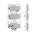 822-282-0 CIFAM Комплект тормозных колодок, дисковый тормоз