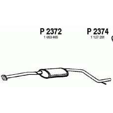 P2372 FENNO Средний глушитель выхлопных газов