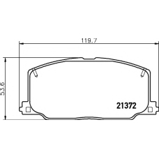 8DB 355 005-771 HELLA PAGID Комплект тормозных колодок, дисковый тормоз