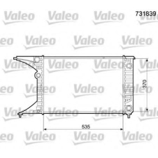 731839 VALEO Радиатор, охлаждение двигателя