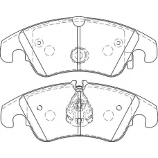 FD7458A NECTO Комплект тормозных колодок, дисковый тормоз