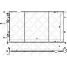 10-25072-SX STELLOX Радиатор, охлаждение двигателя