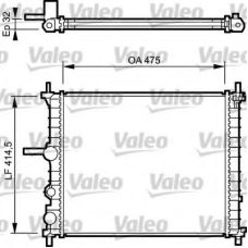 734222 VALEO Радиатор, охлаждение двигателя